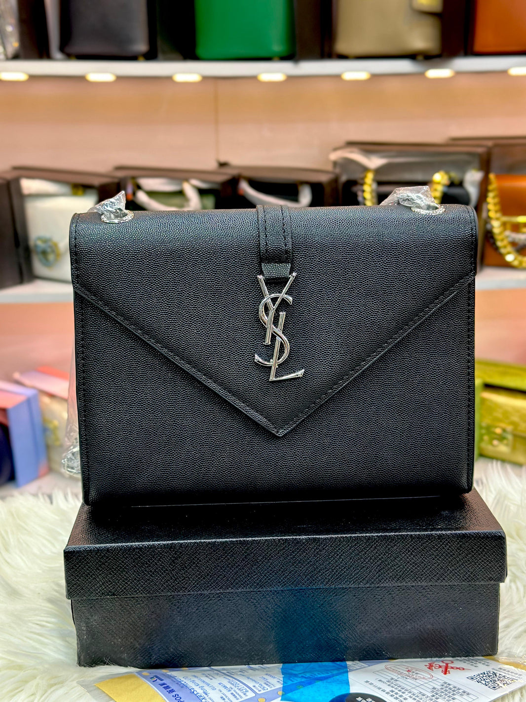 Saint Laurent Flap Cowhide Bag