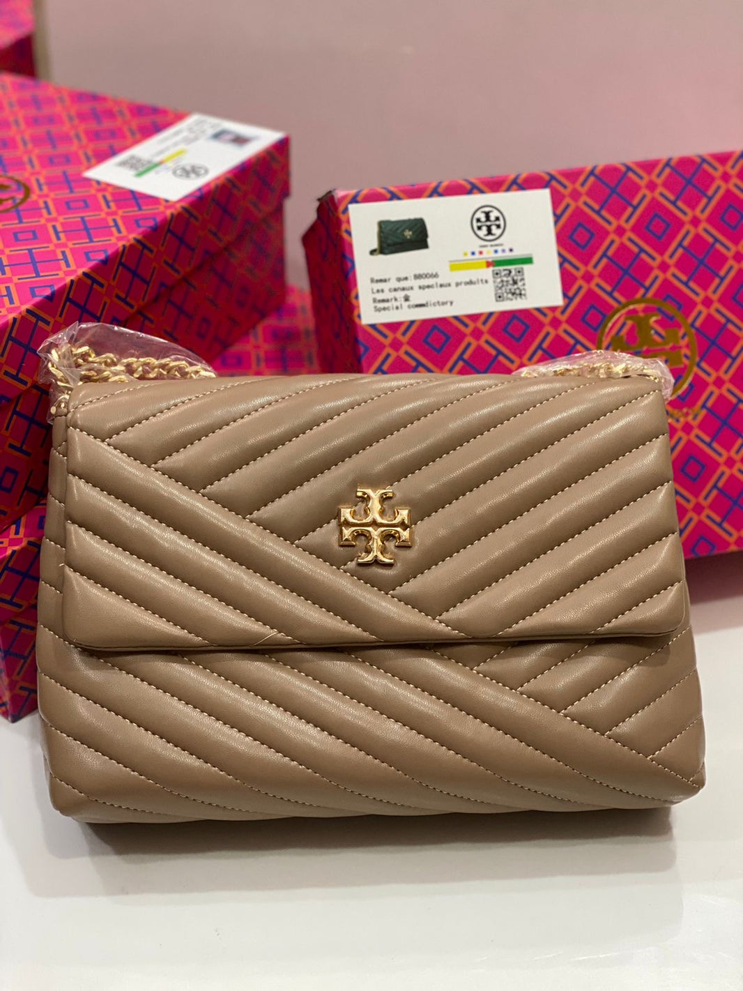 Tory Burch Kira Chevron Convertible Bag
