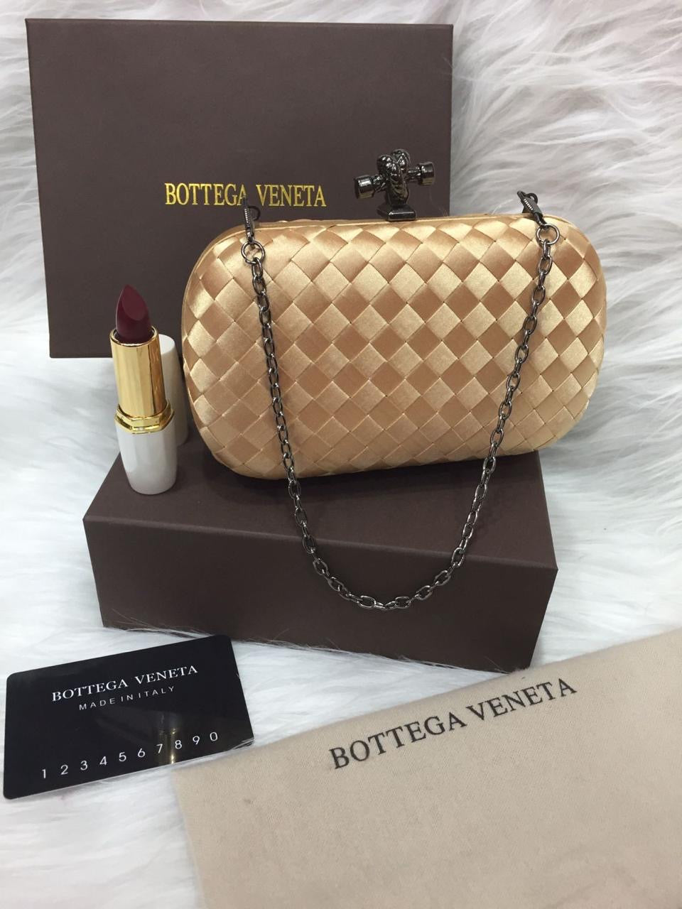 Bottega Veneta Satin Clutch Small
