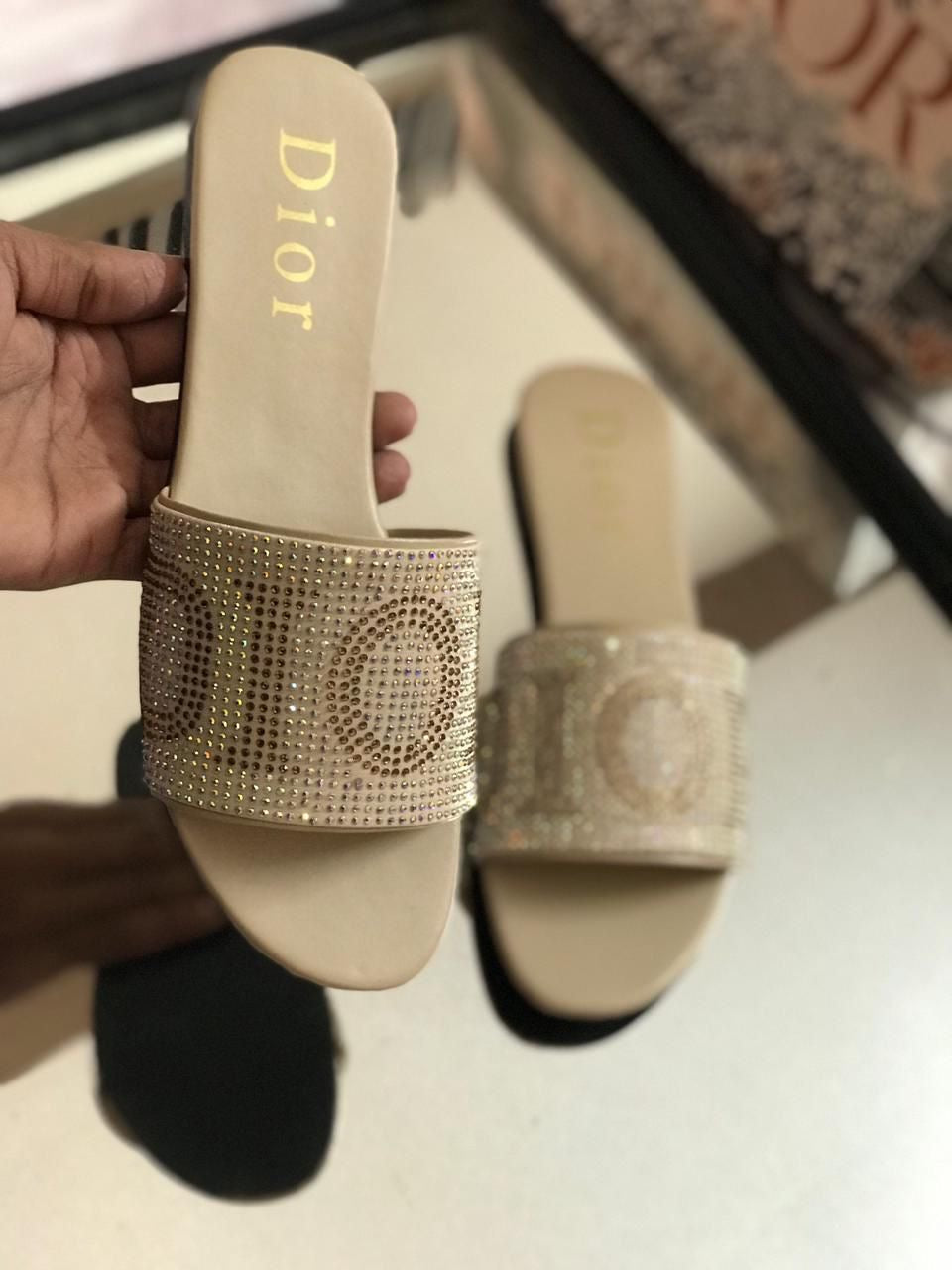 Dior DD Diamontees Sandals