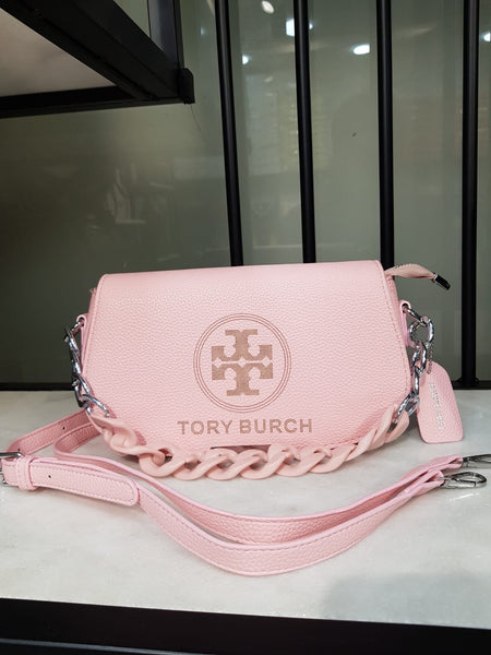 Tory Burch Flap Cowhide Leather Bag