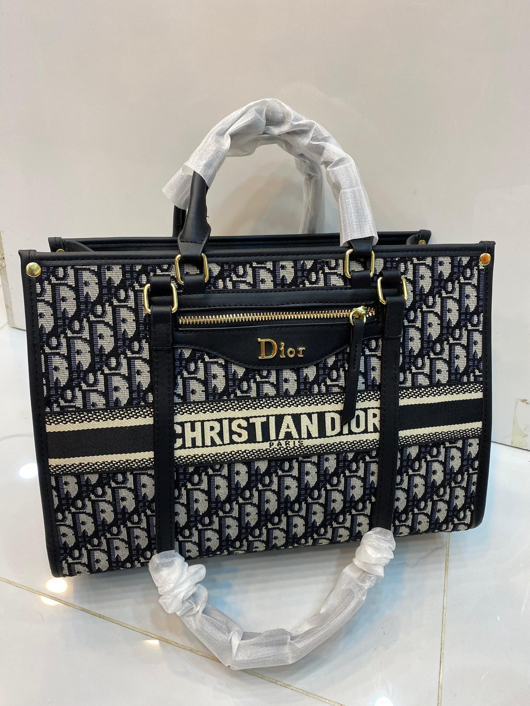 Dior Embroided Tote Bag