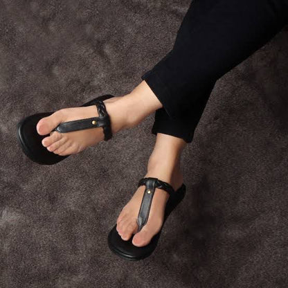 Yantra Leather Crafted Basic Sandals