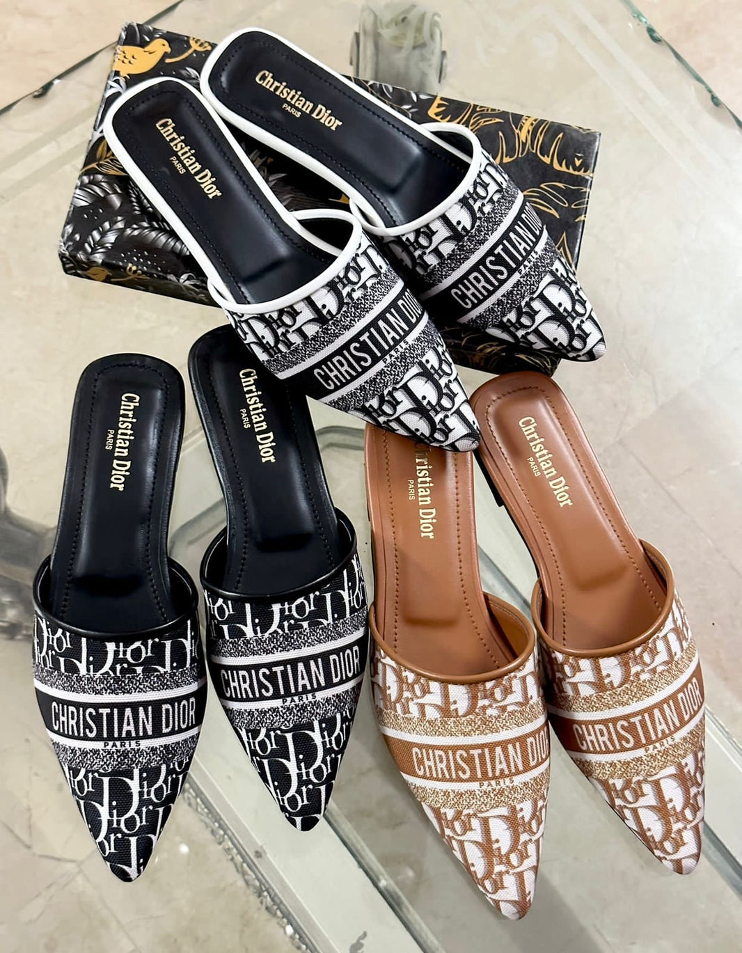 Dior Embroided Loafers