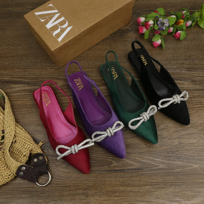 Zara Bow Tied Slip Ons