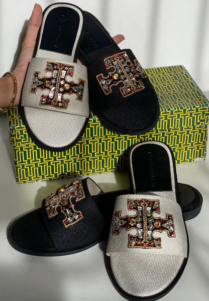 Tory Burch Kira Embroided Sandals