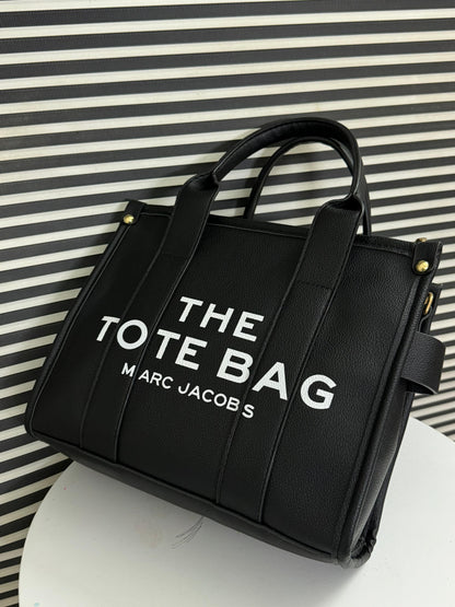 Marc Jacob Cowhide Leather Crafted Tote Solids