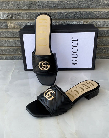 Gucci 'GG' Leather Crafted Sandals