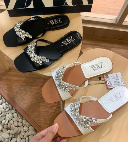 Zara Stone Sandals