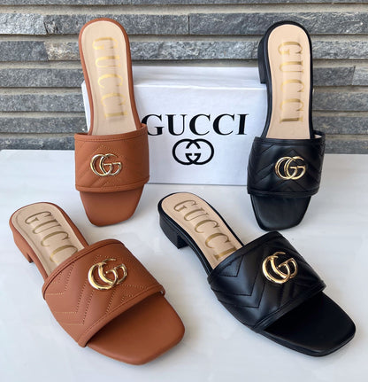 Gucci 'GG' Leather Crafted Sandals