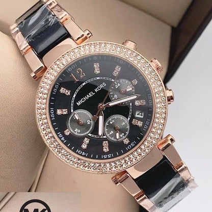 Michael Kors SS Chronograph Women Wrist Watch