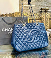 Channel Quilted Tote Bag