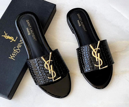 Saint Laurent Crocodile Sandals