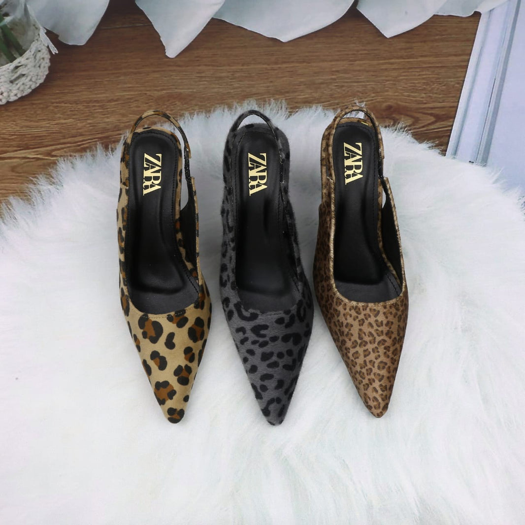 Zara Leopard Heels
