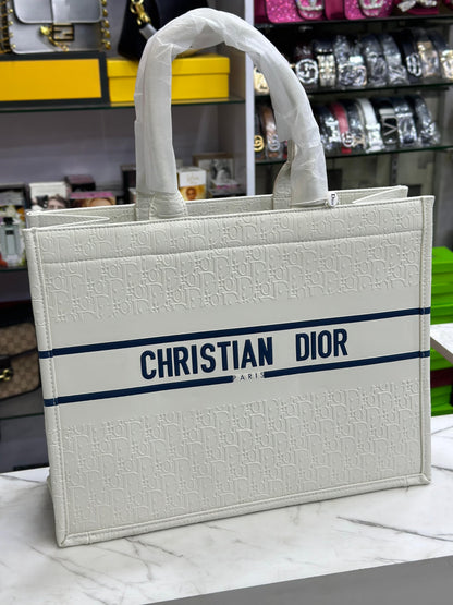 Christian Dior Leather Tote Bag