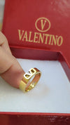 Valentino Plated Signature Ring