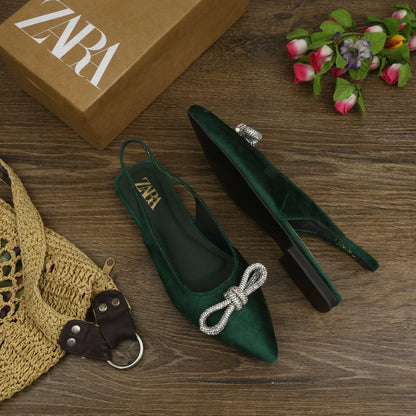 Zara Bow Tied Slip Ons