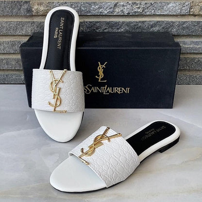 Saint Laurent Crocodile Sandals