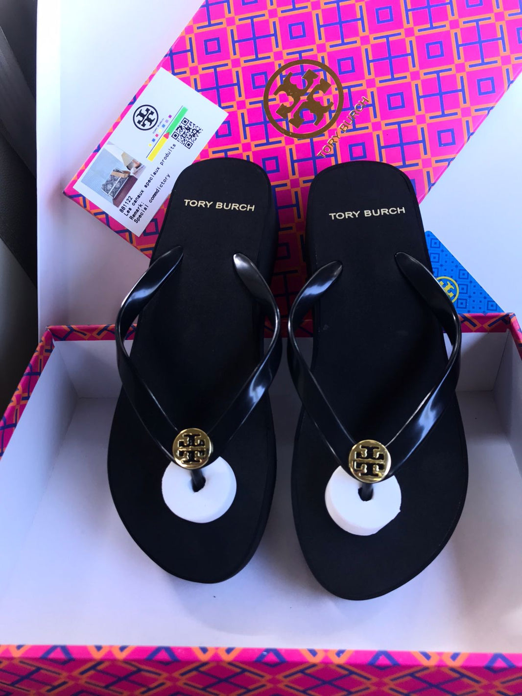 Tory Burch Black Wedges