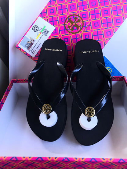 Tory Burch Black Wedges