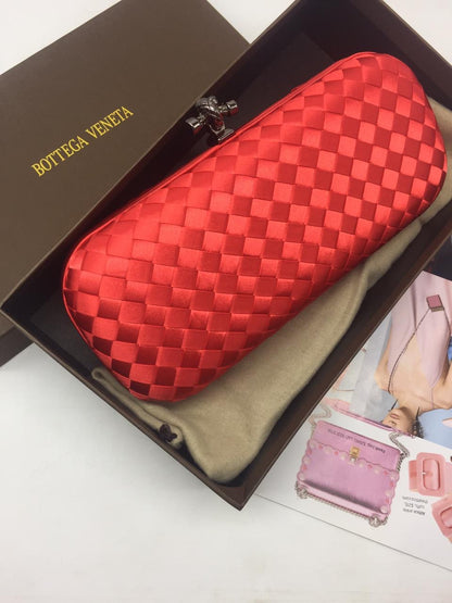 Bottega Veneta Satin Large Clutch