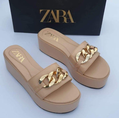 Zara Chain Wedges