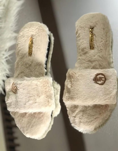 Mk Fur Slipper