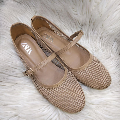 Zara Lace Mesh Pumps