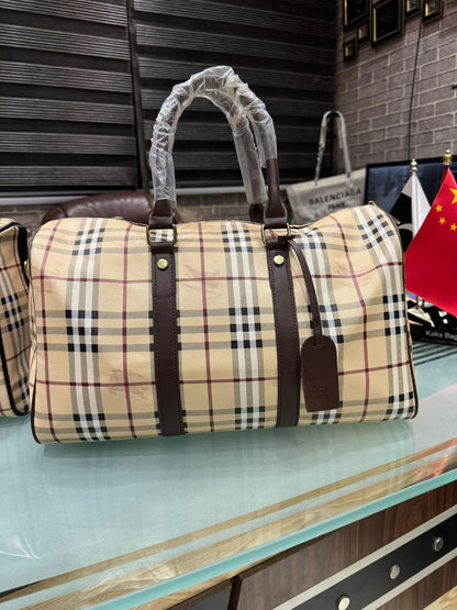 Burberry Duffle Boston Bag