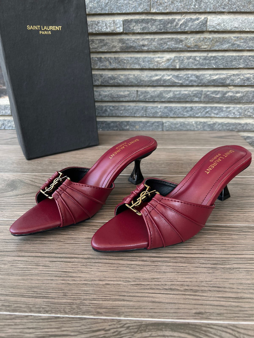 Ysl Maroon Heels