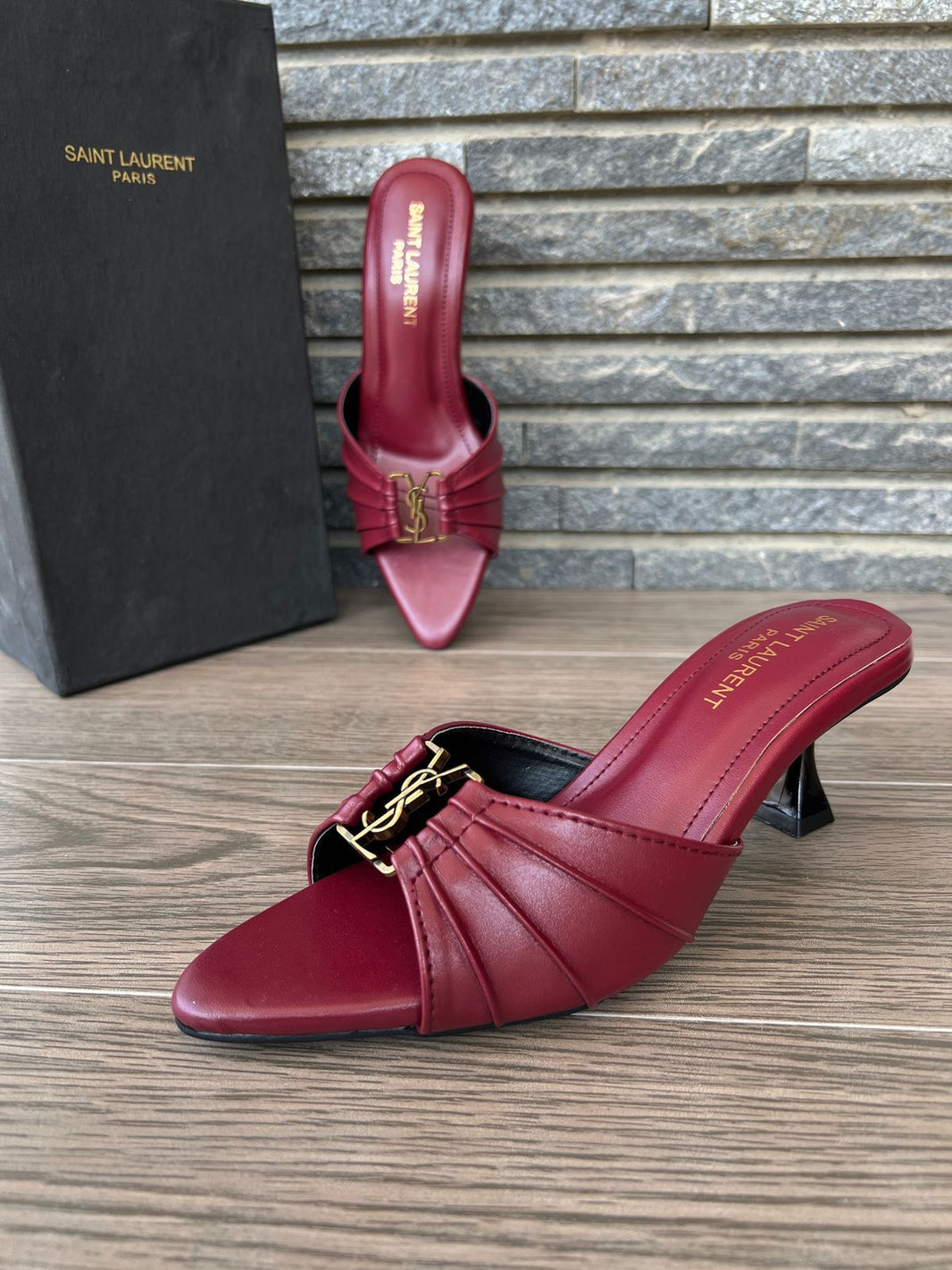 Ysl Maroon Heels