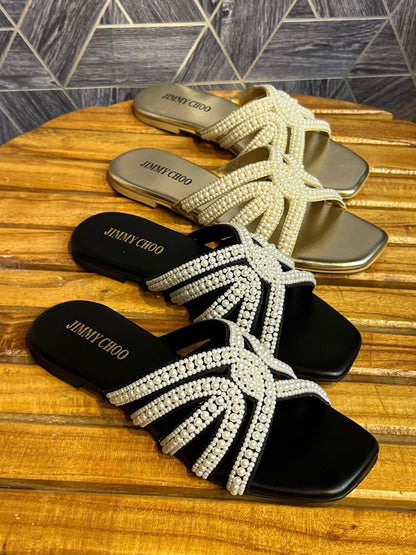 Jimmy Choo Pearls Flats