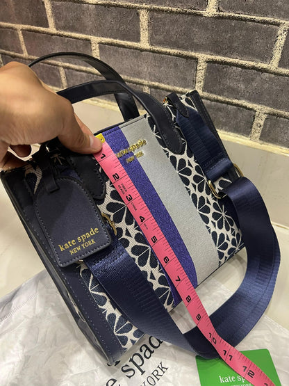 Jacquard Stripe Manhattan Tote Bag