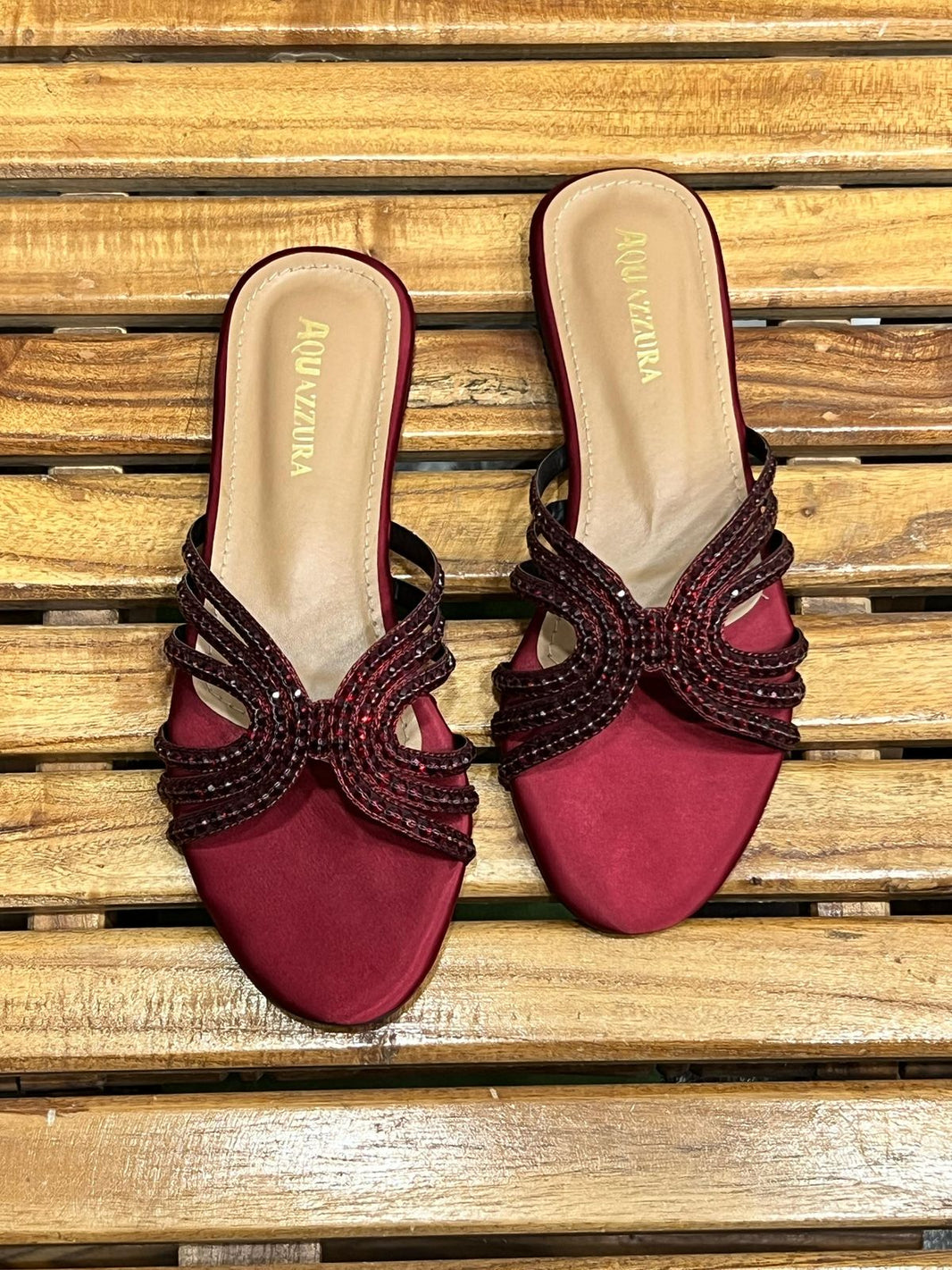 Aquzzura Stone Flats