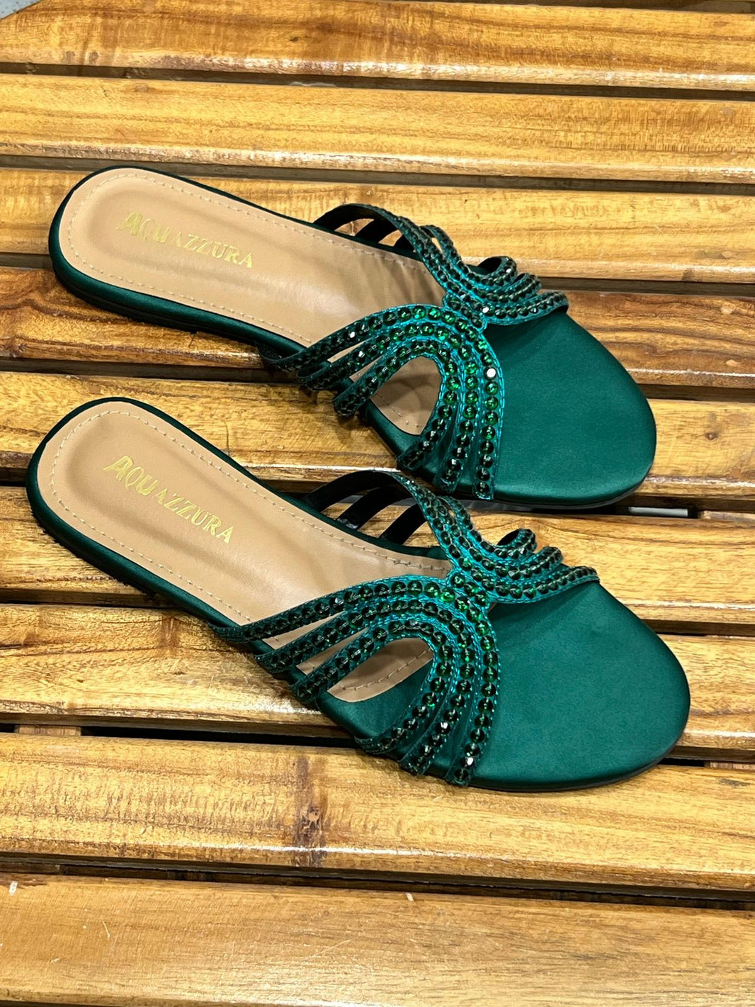 Aquzzura Stone Flats