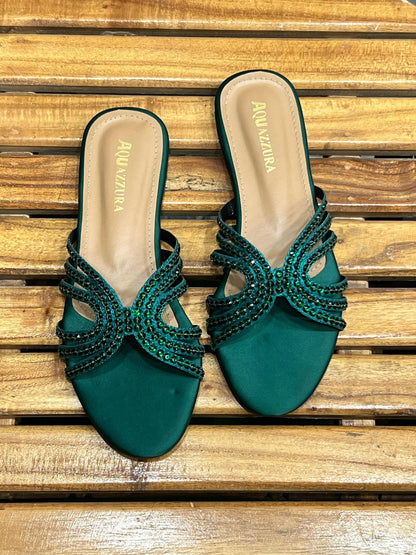 Aquzzura Stone Flats