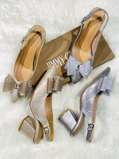 Jimmy Choo Bling Bow Heels