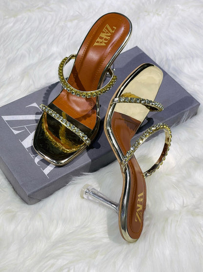 Zara Crystal Heels