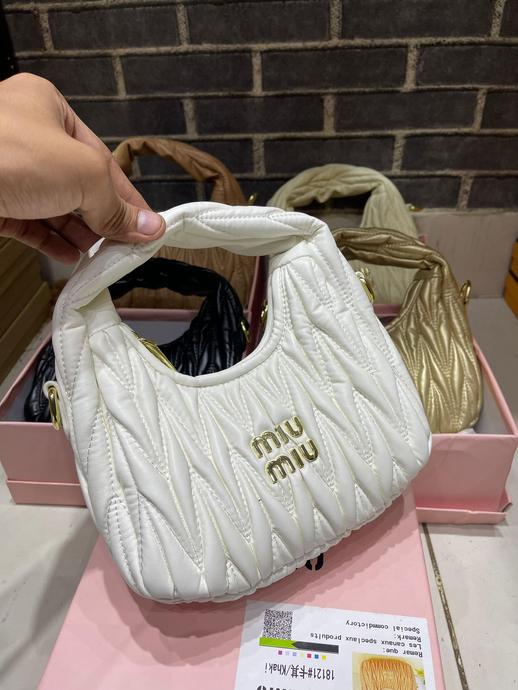 Miu Miu The Wander Matelasse Nappa Hobo Bags