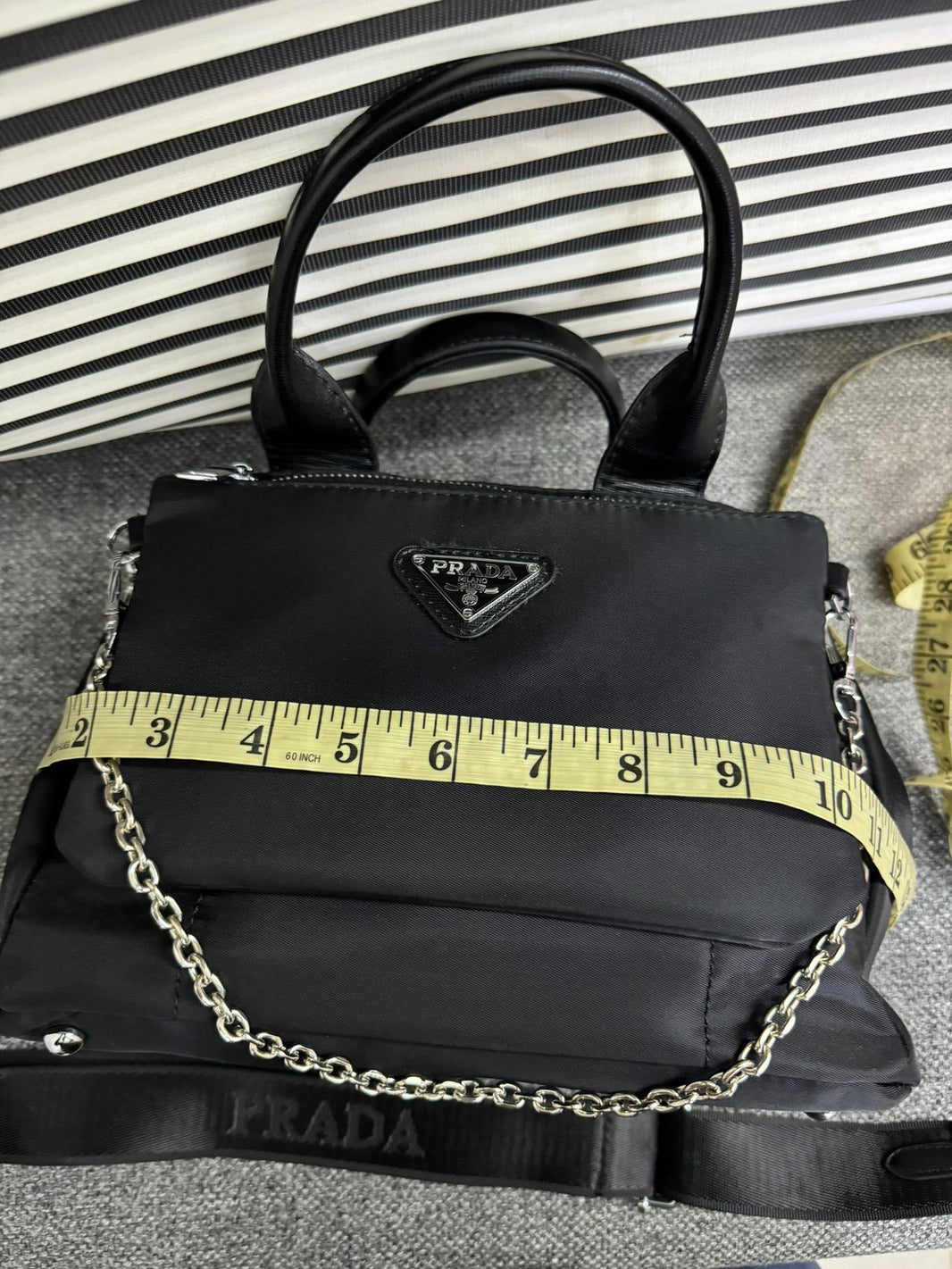 Nylon Tote Bag with Brand Box