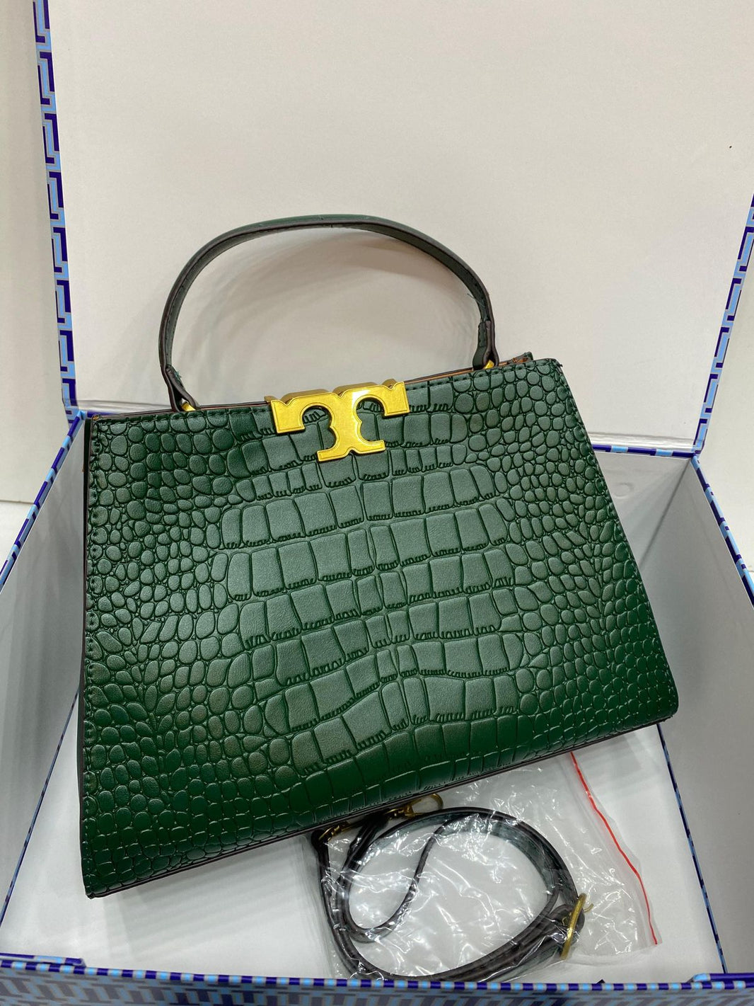 Tory Crocodile Alma Tote