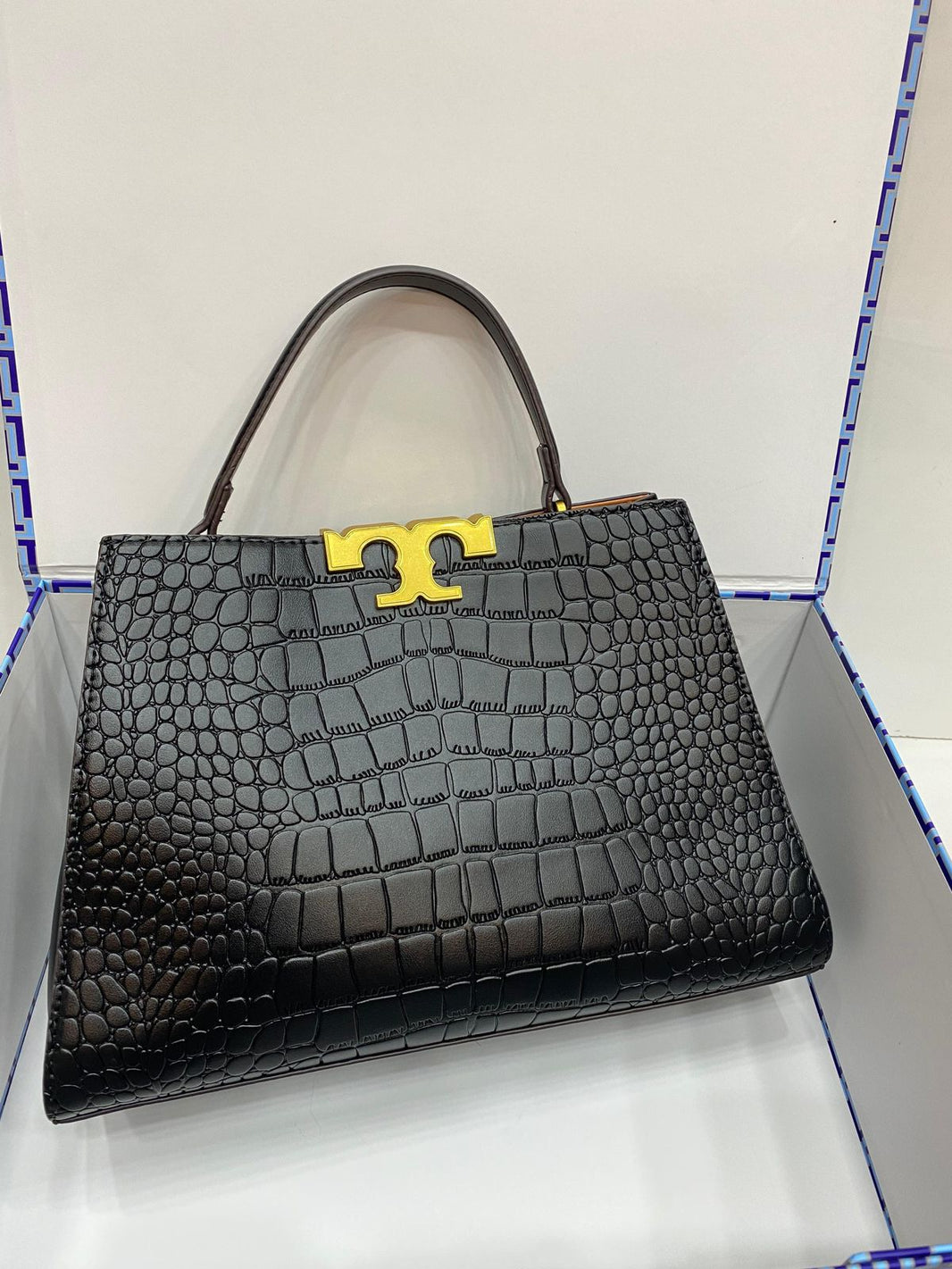 Tory Crocodile Alma Tote