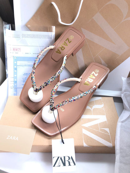 Zara Glam Slippers