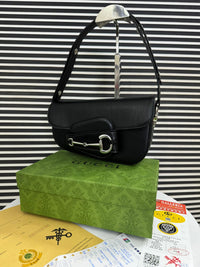 Gucci Horsebit 1955 Monogrammed Small Shoulder Bag