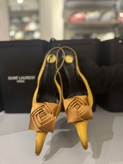 Ysl Amalia Slingback Pumps