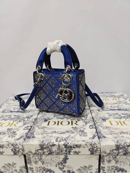 Lady Dior Stone Embellished Bag