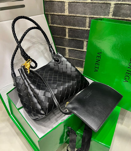 Bottega Venetta Supple Intrecciato Shoulder Bag