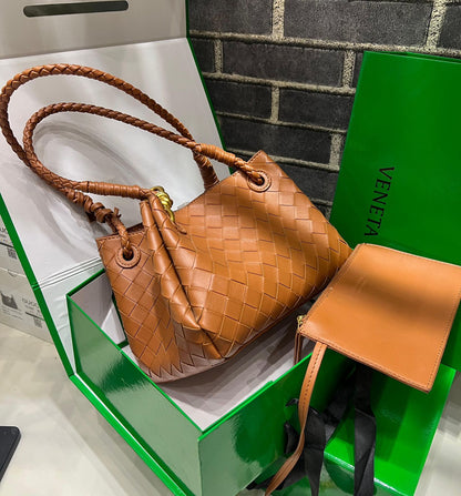 Bottega Venetta Supple Intrecciato Shoulder Bag