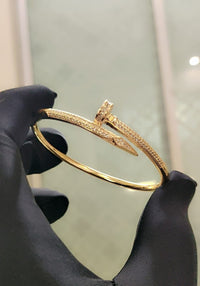 Cartier Nail Diamond Studded Bangle
