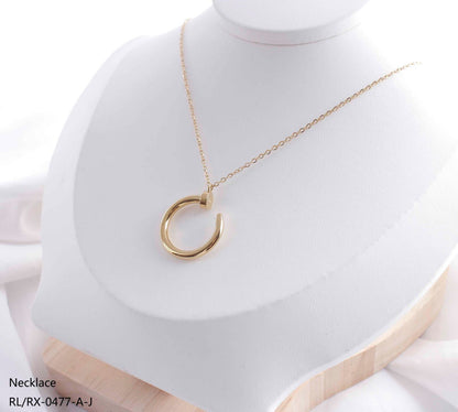 Signature Gold Pendant Necklace